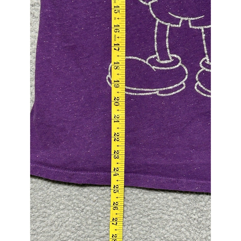Disney Parks Women's‎ Size 1X Mickey Mouse Shirt Purple With Silver Sparkles - Picture 5 of 9